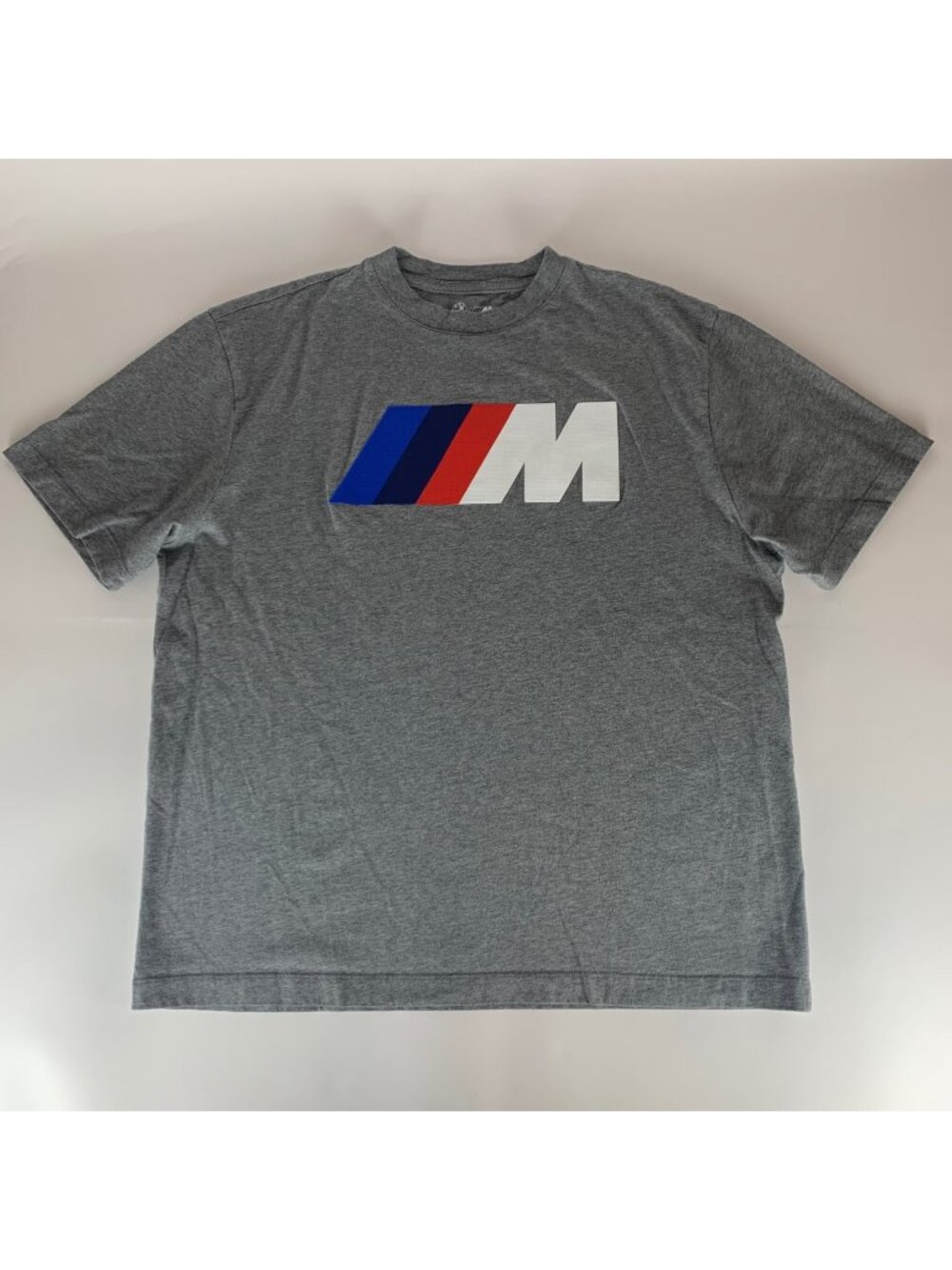 BMW M Series Gray Short Sleeve Crewneck Shirt Mens Large READ